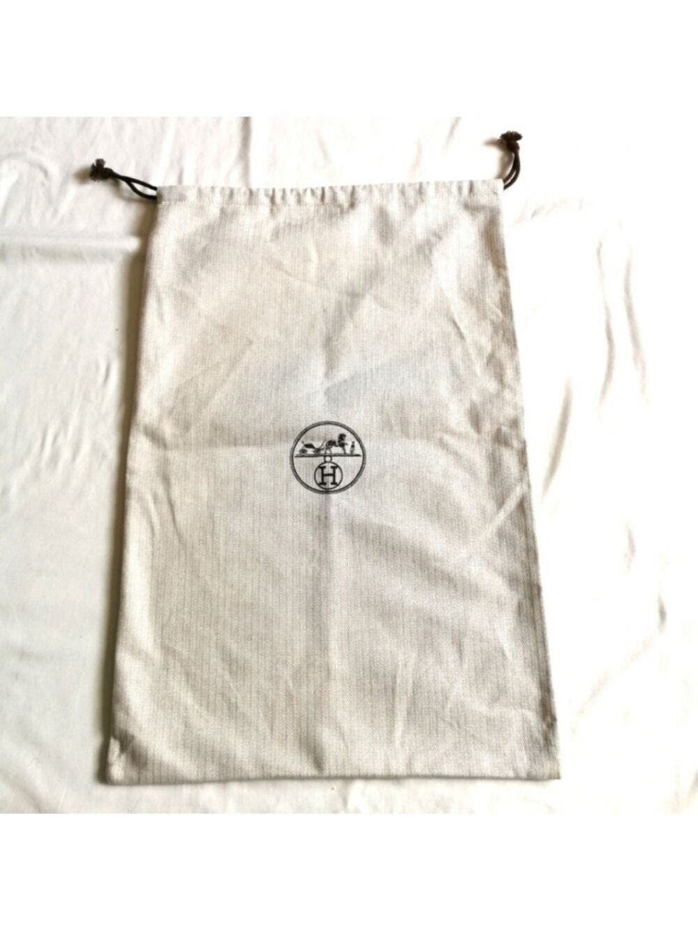 Authentic HERMES Cotton Drawstring Dustbag